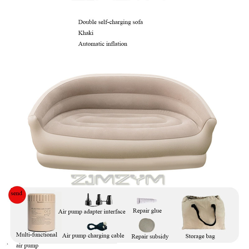 Outdoor Furniture Lounge Chair - Automatic Inflatable Lazy Sofa Folding Music