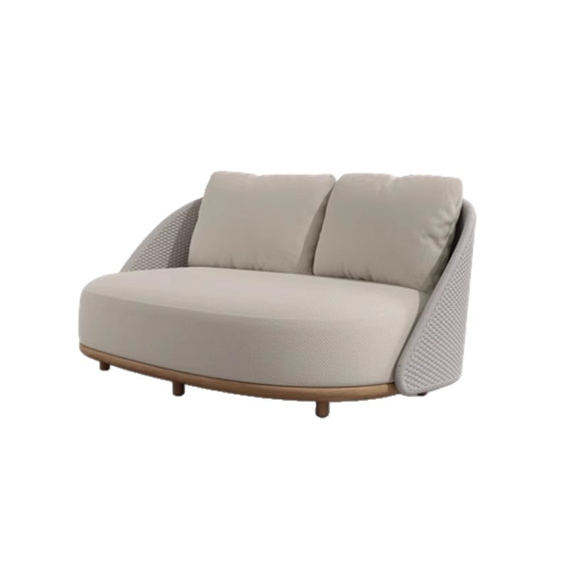 Outdoor Furniture Teak - Nordic outdoor teak sofa villa courtyard