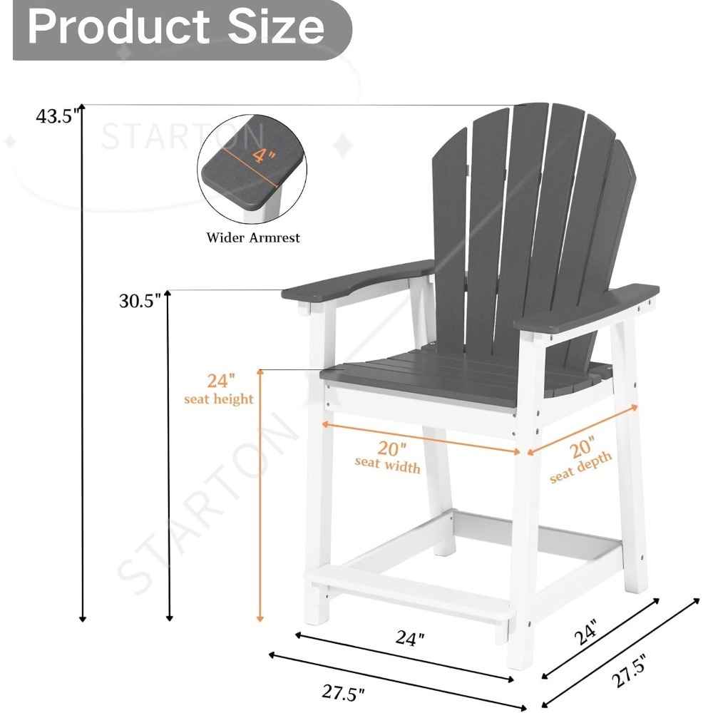 Adirondack Chair Wood - Outdoor Tall Adirondack Chairs Set of