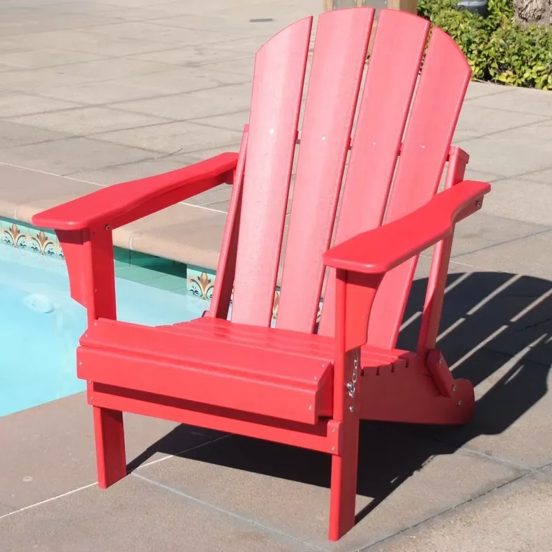 Outdoor Furniture Recycled Plastic - Plastic Recycled HDPE Resin Folding Chaise