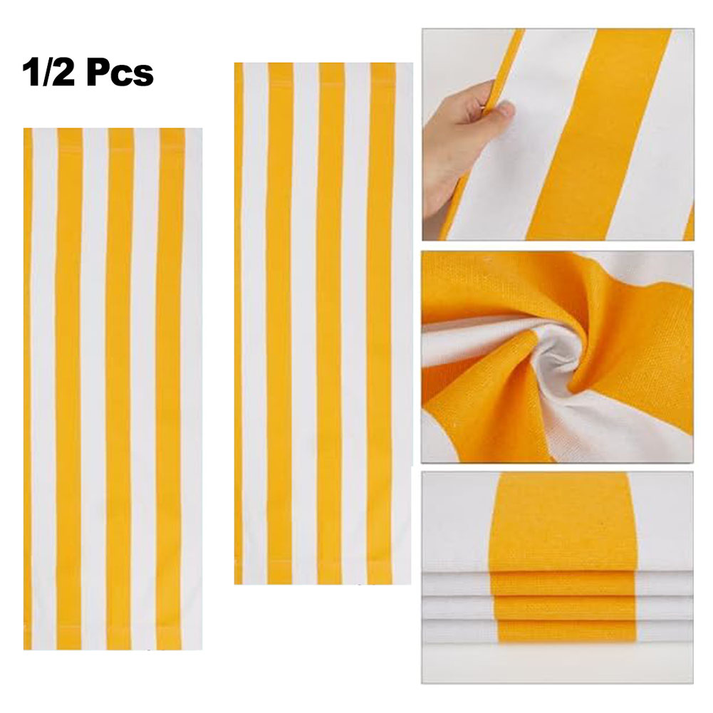Outdoor Furniture Yellow - Beach Lounger Replacement Chair Cover Cloth