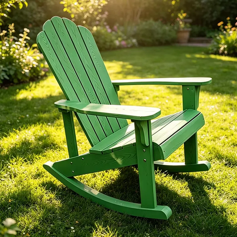 Adirondack Chair Wood - Outdoor Waterproof Plastic Wood Modern Adirondack
