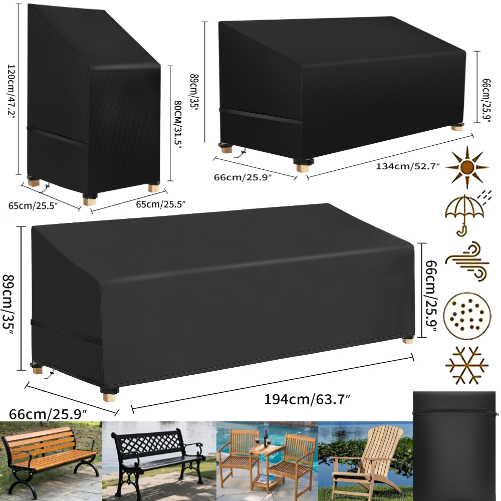 Outdoor Furniture Lounge Chair - Waterproof Patio Chair Dust Covers Garden