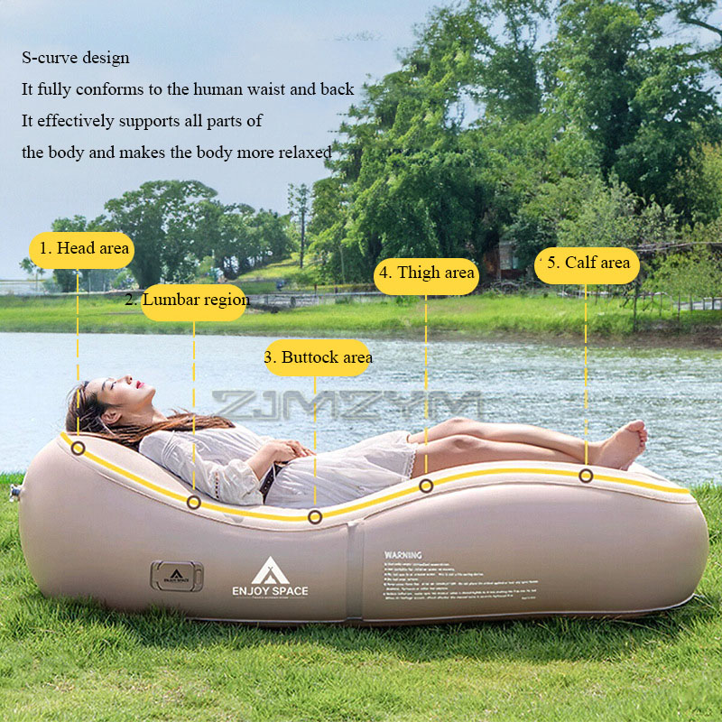 Automatic Inflatable Lazy Sofa - Outdoor Furniture Lounge Chair 评论和价格