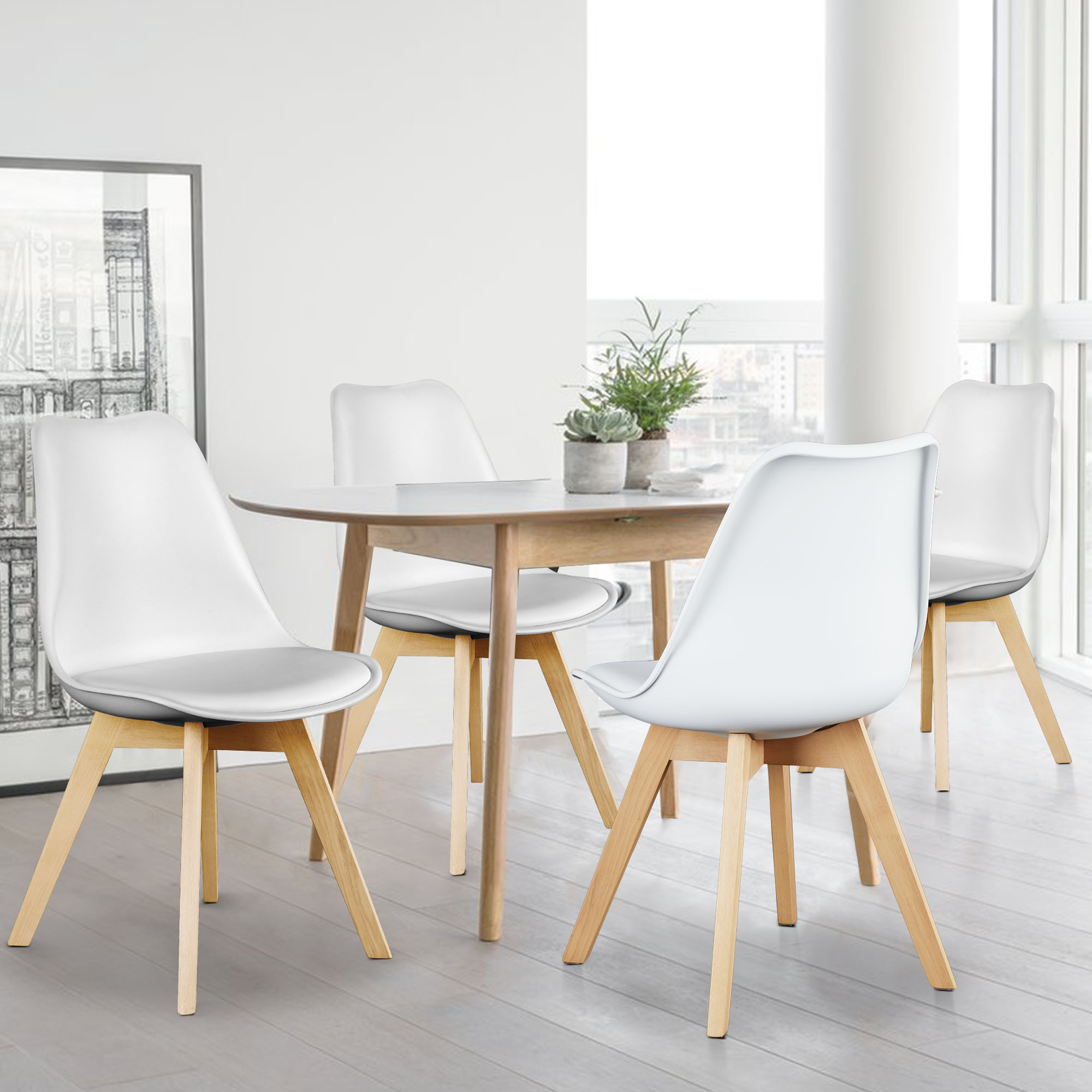 JHK PU Leather Dining Chairs S - Adirondack Chair Wood 评论和价格