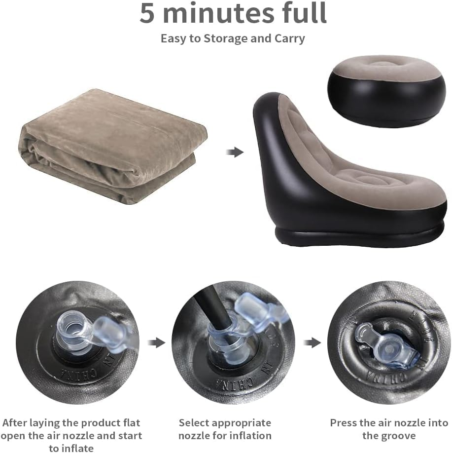 2Pcs Lazy Sofa Inflatable Chai - Outdoor Furniture Sale 评论和价格