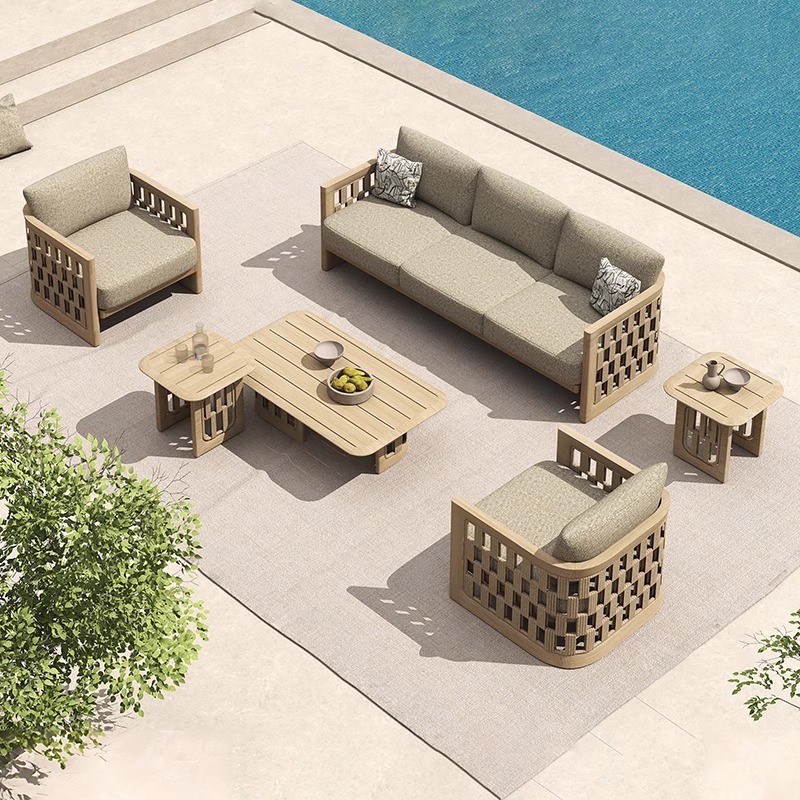 #Nordic Outdoor Solid Teak Woo - Outdoor Furniture Teak 评论和价格