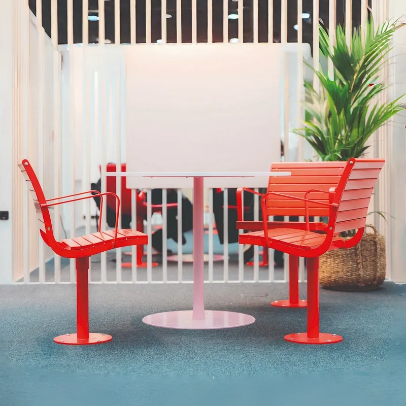 for Outdoor Park Table and Cha - Outdoor Furniture Yellow 评论和价格