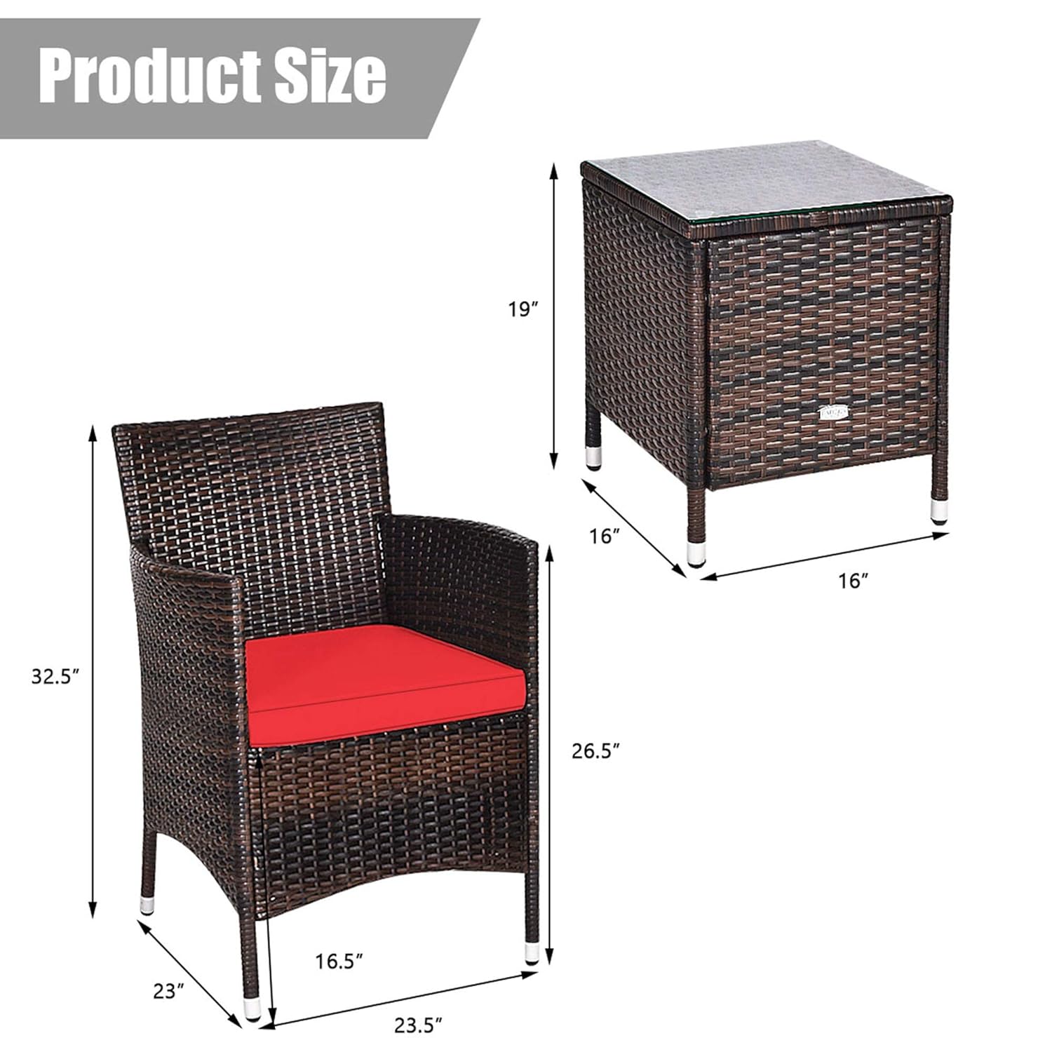 3 Piece Wicker Patio Furniture - Outdoor Furniture On Sale 评论和价格