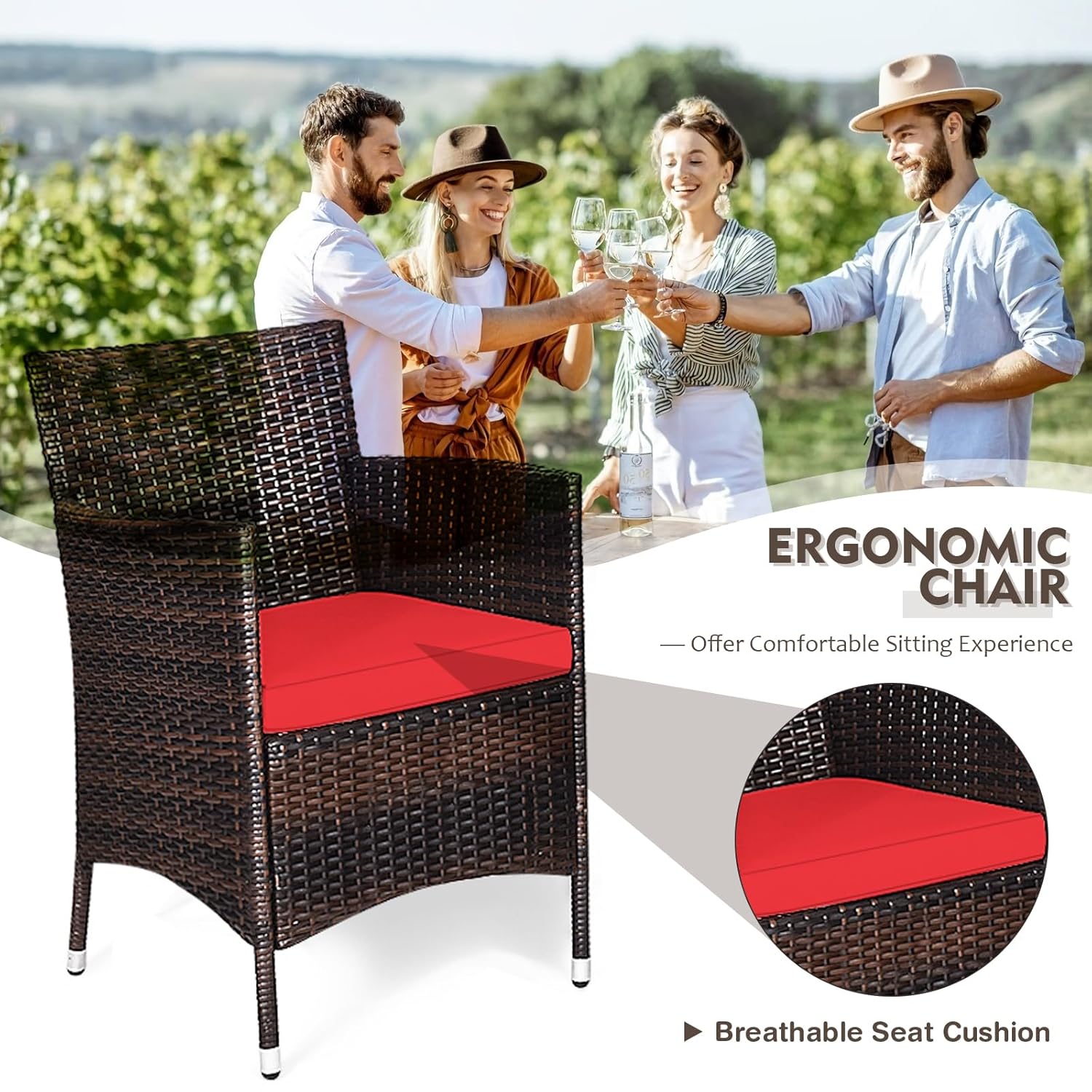 3 Piece Wicker Patio Furniture - Outdoor Furniture On Sale 评论和价格