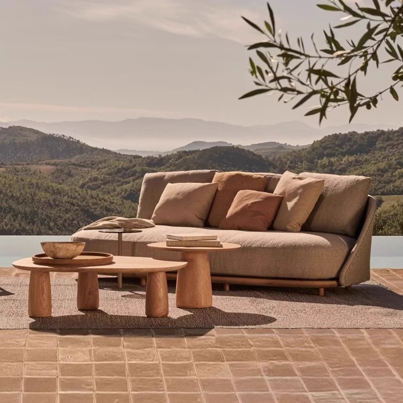 Nordic outdoor teak sofa villa - Outdoor Furniture Teak 评论和价格
