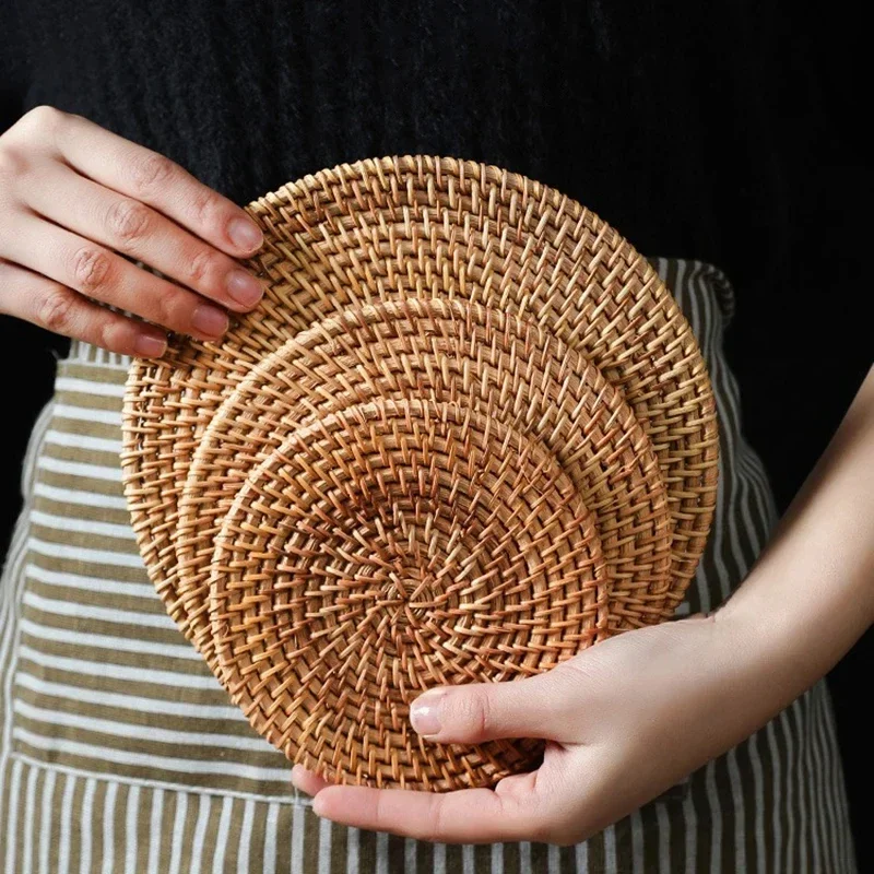 Handmade Round Rattan Coasters - Outdoor Furniture Sale 评论和价格