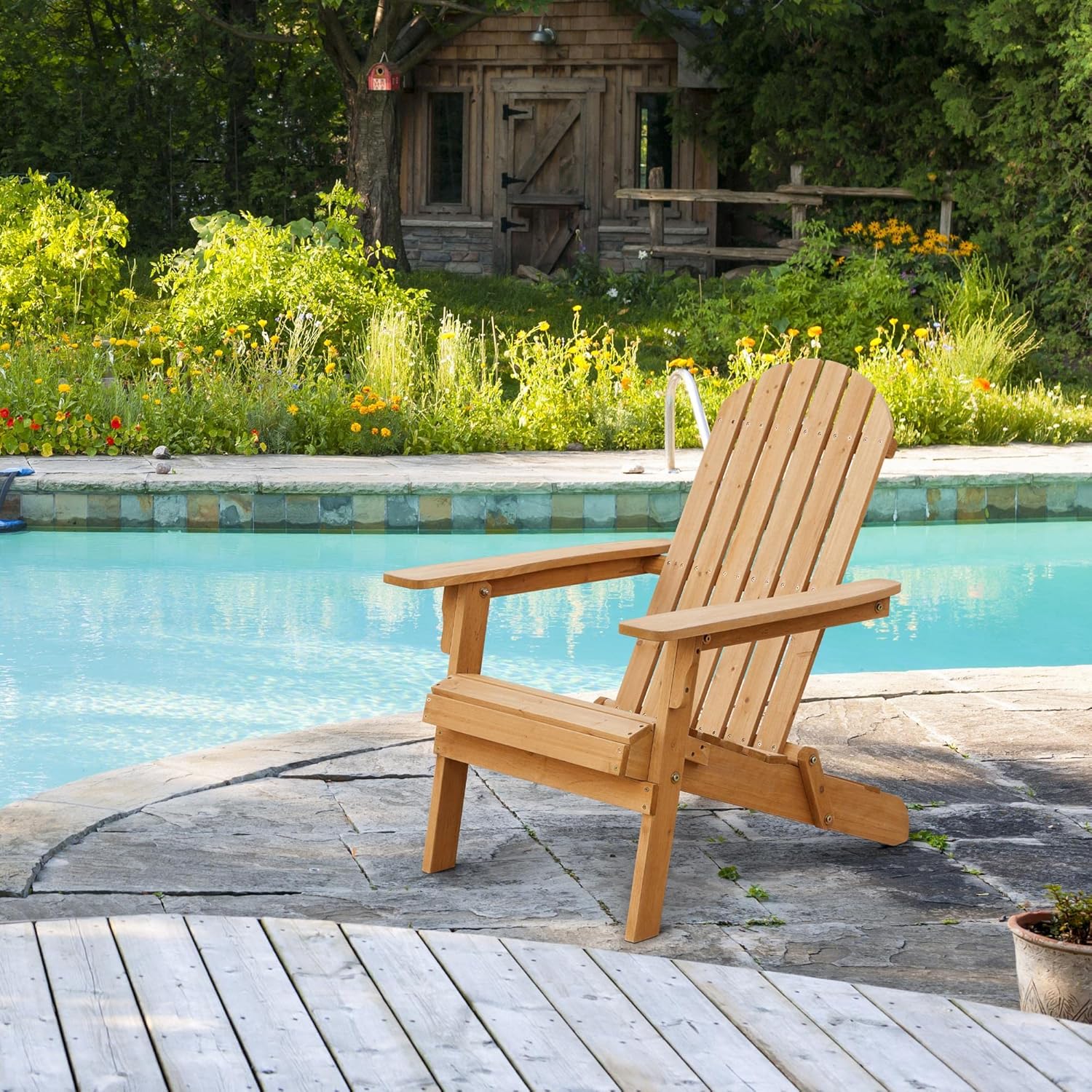 Folding Adirondack Chair Set o - Adirondack Chair Wood 评论和价格