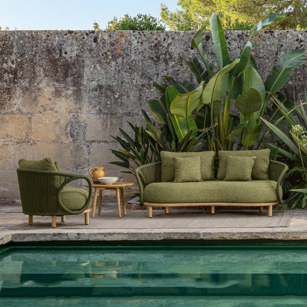 Outdoor rattan sofa teak garde - Outdoor Furniture Teak 评论和价格