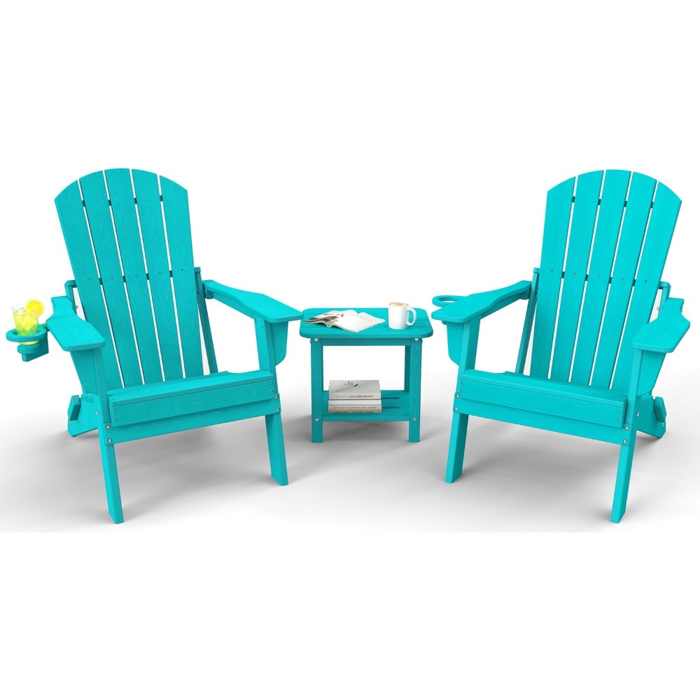 3-Piece Folding Adirondack Cha - Adirondack Chair Wood 评论和价格