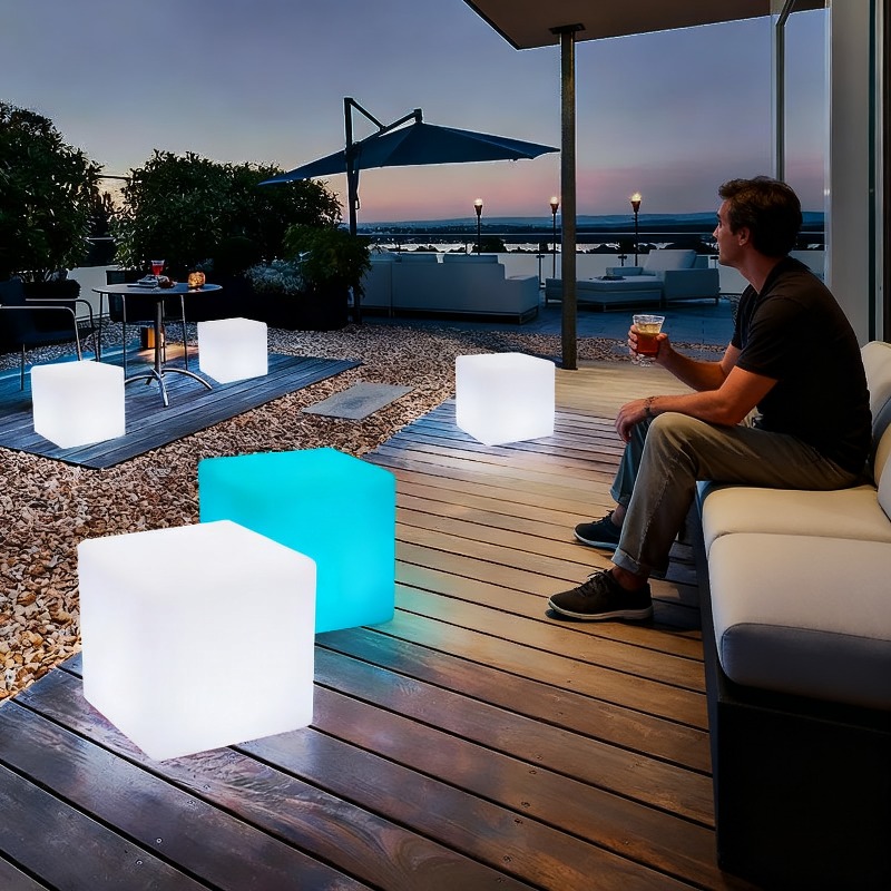 UV Resistant Recyclable PE LED - Outdoor Furniture Recycled Plastic 评论和价格