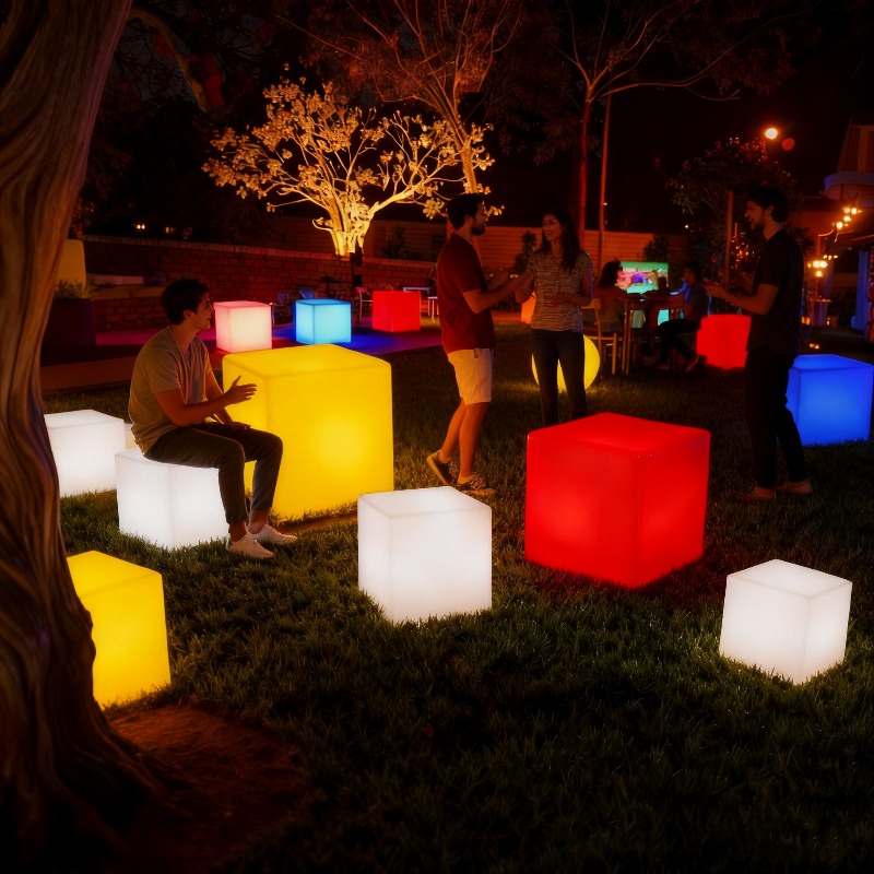 UV Resistant Recyclable PE LED - Outdoor Furniture Recycled Plastic 评论和价格