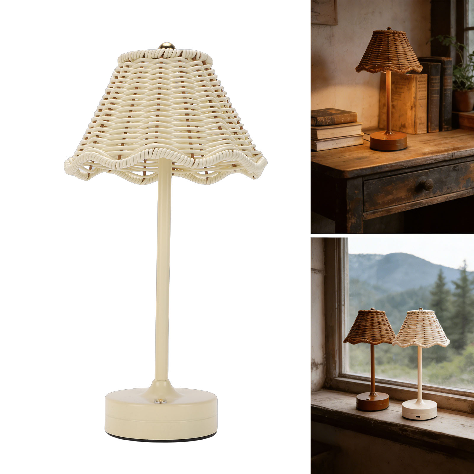 LED Vintage Rattan Table Lamp  - Outdoor Furniture Sale 评论和价格