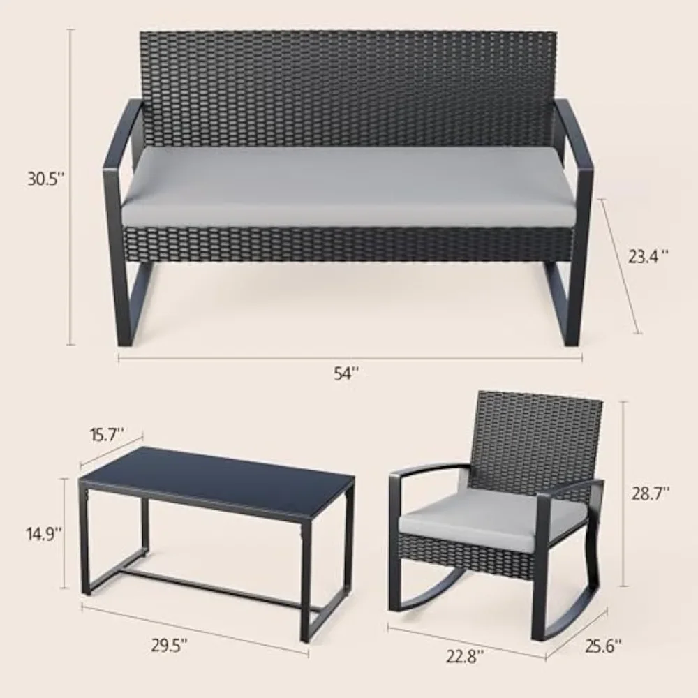 4 Piece Outdoor Patio Furnitur - Outdoor Furniture On Sale 评论和价格