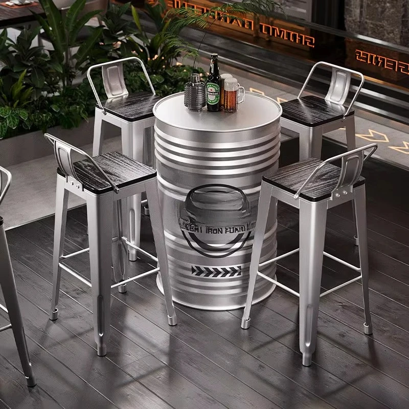 Industrial style oil drum bar  - Outdoor Furniture Oil 评论和价格