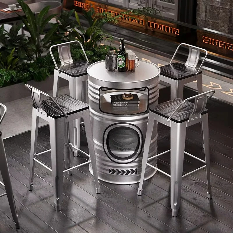 Industrial style oil drum bar  - Outdoor Furniture Oil 评论和价格