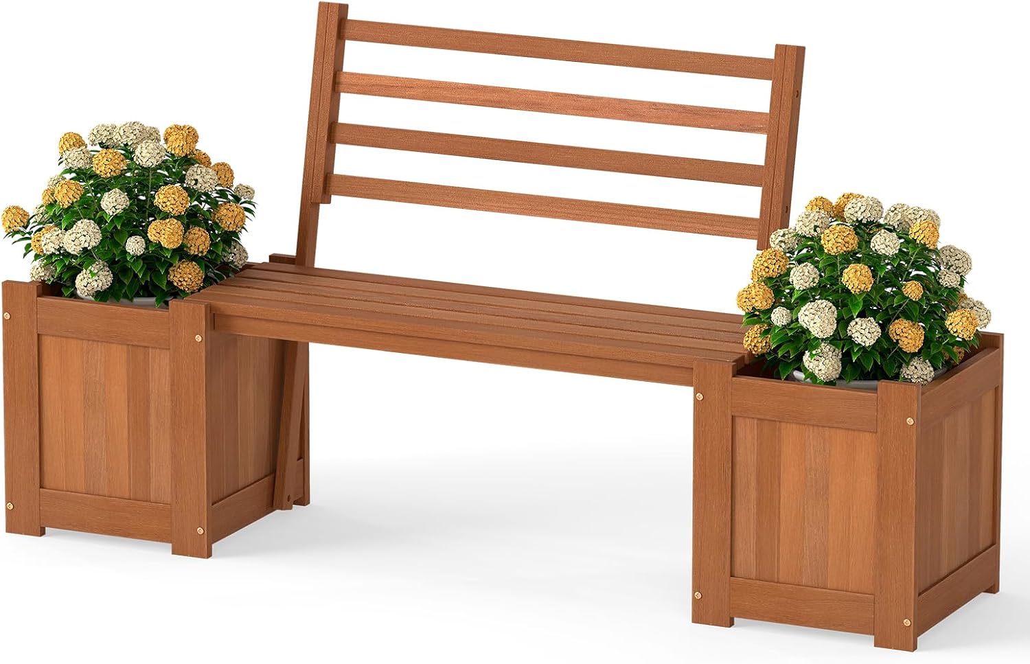 Outdoor Bench With Backrest Co - Outdoor Furniture Oil 评论和价格