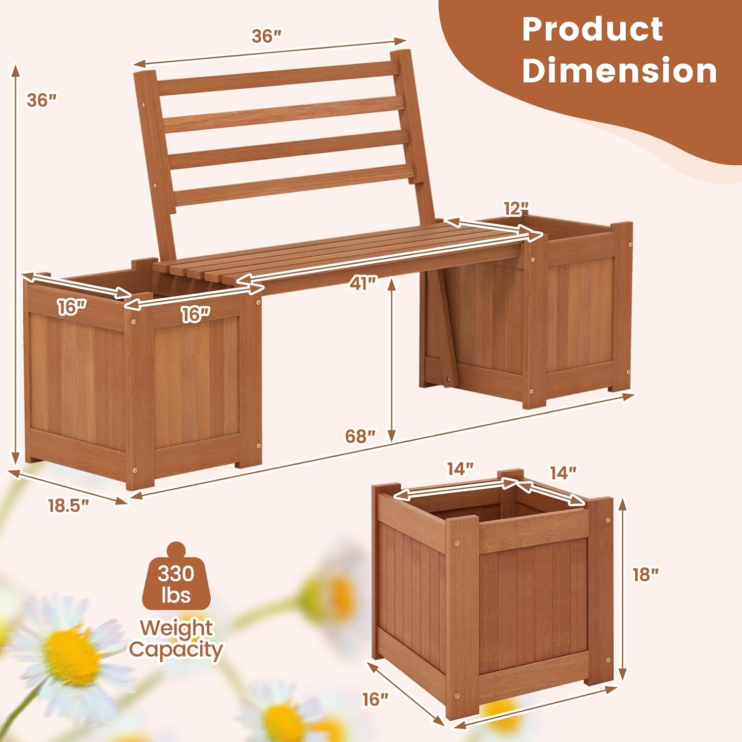 Outdoor Bench With Backrest Co - Outdoor Furniture Oil 评论和价格