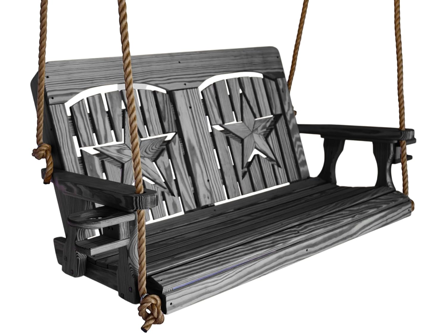 4ft Black Rope Porch Swing wit - Outdoor Furniture Yellow 评论和价格