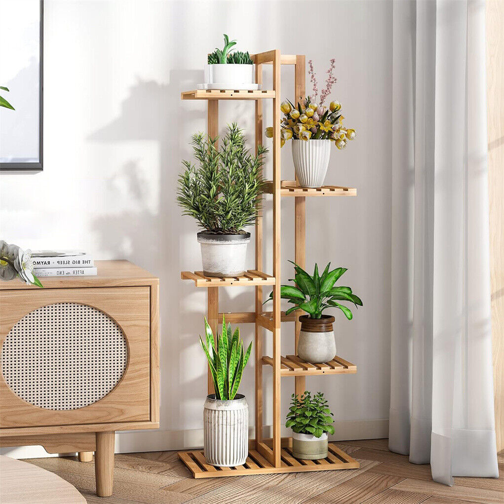 5 / 6 Tiers Tall Bamboo Plant  - Outdoor Furniture On Sale 评论和价格