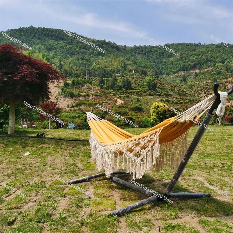 Minimalist Yellow Tassel Doubl - Outdoor Furniture Yellow 评论和价格