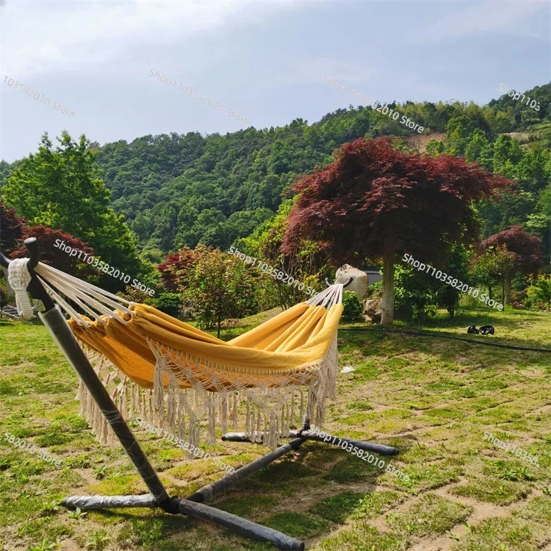 Minimalist Yellow Tassel Doubl - Outdoor Furniture Yellow 评论和价格