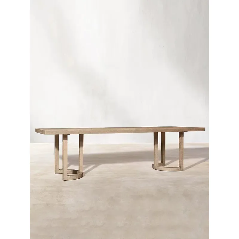 Nordic Outdoor Teak Wood Dinin - Outdoor Furniture Teak 评论和价格
