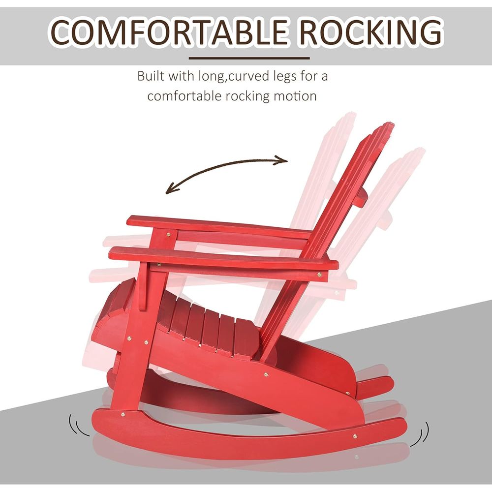 Wooden Adirondack Rocking Chai - Adirondack Chair Wood 评论和价格