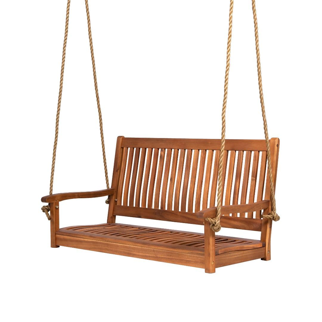 5ft Acacia Wood Porch Swing We - Outdoor Furniture Oil 评论和价格