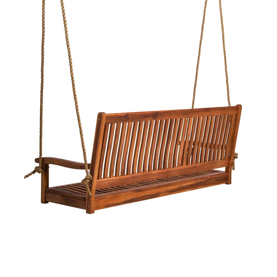 5ft Acacia Wood Porch Swing We - Outdoor Furniture Oil 评论和价格