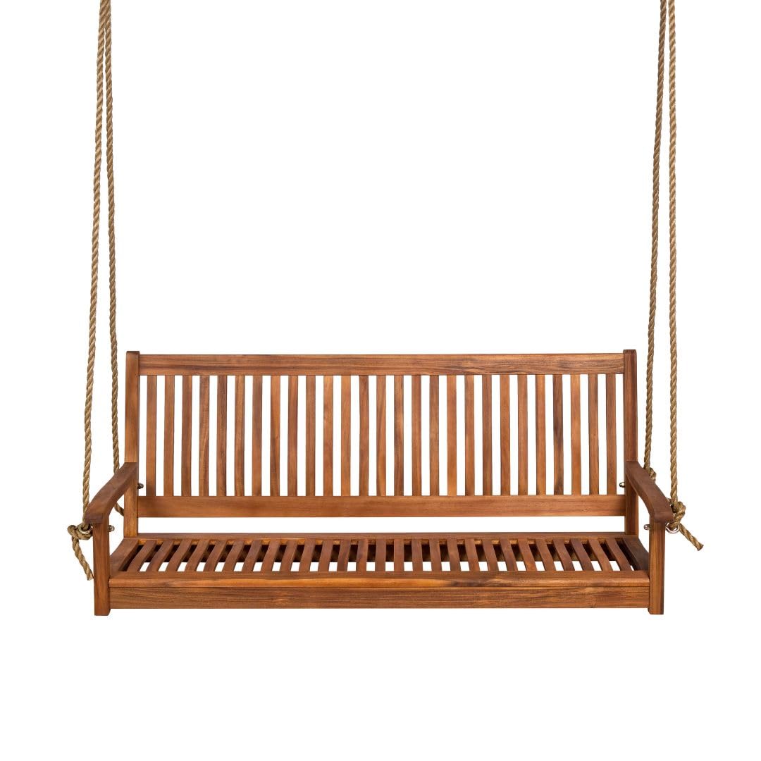 5ft Acacia Wood Porch Swing We - Outdoor Furniture Oil 评论和价格