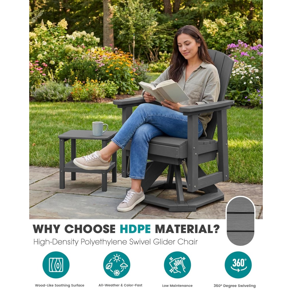 Adirondack Swivel Glider Chair - Adirondack Chair Wood 评论和价格
