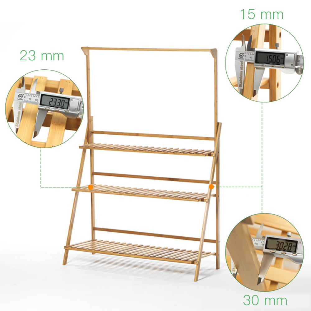 Folding Bamboo Plant Stand, Fl - Outdoor Furniture On Sale 评论和价格