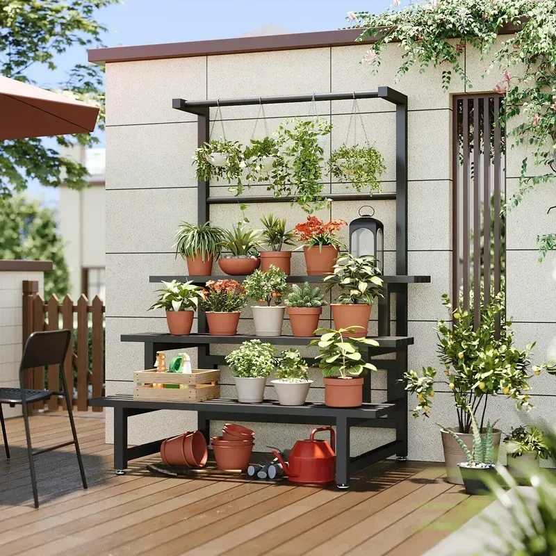 Tiered Display Plant Rack Shel - Outdoor Furniture On Sale 评论和价格