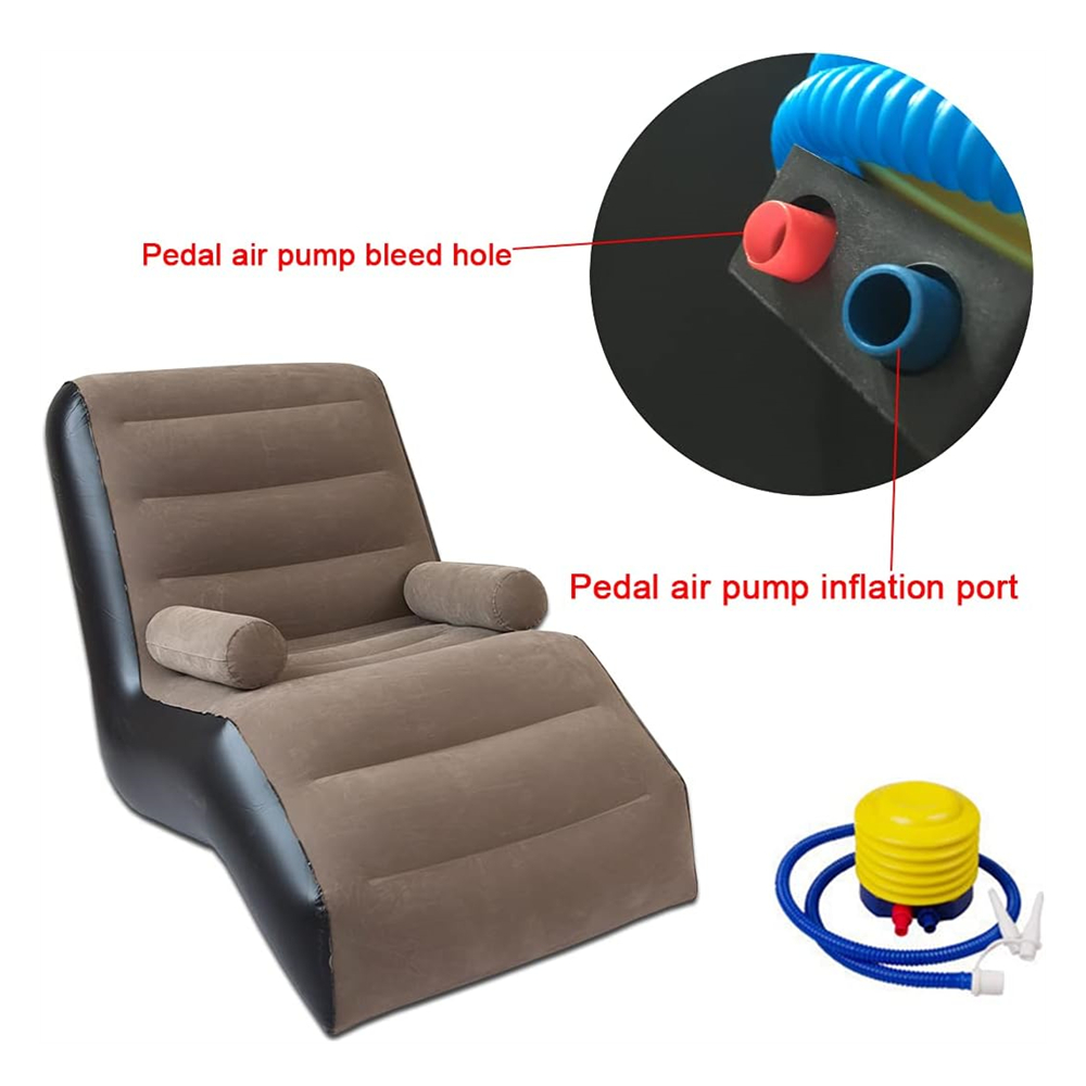 Folding Lazy Sofa,Inflatable L - Outdoor Furniture Lounge Chair 评论和价格