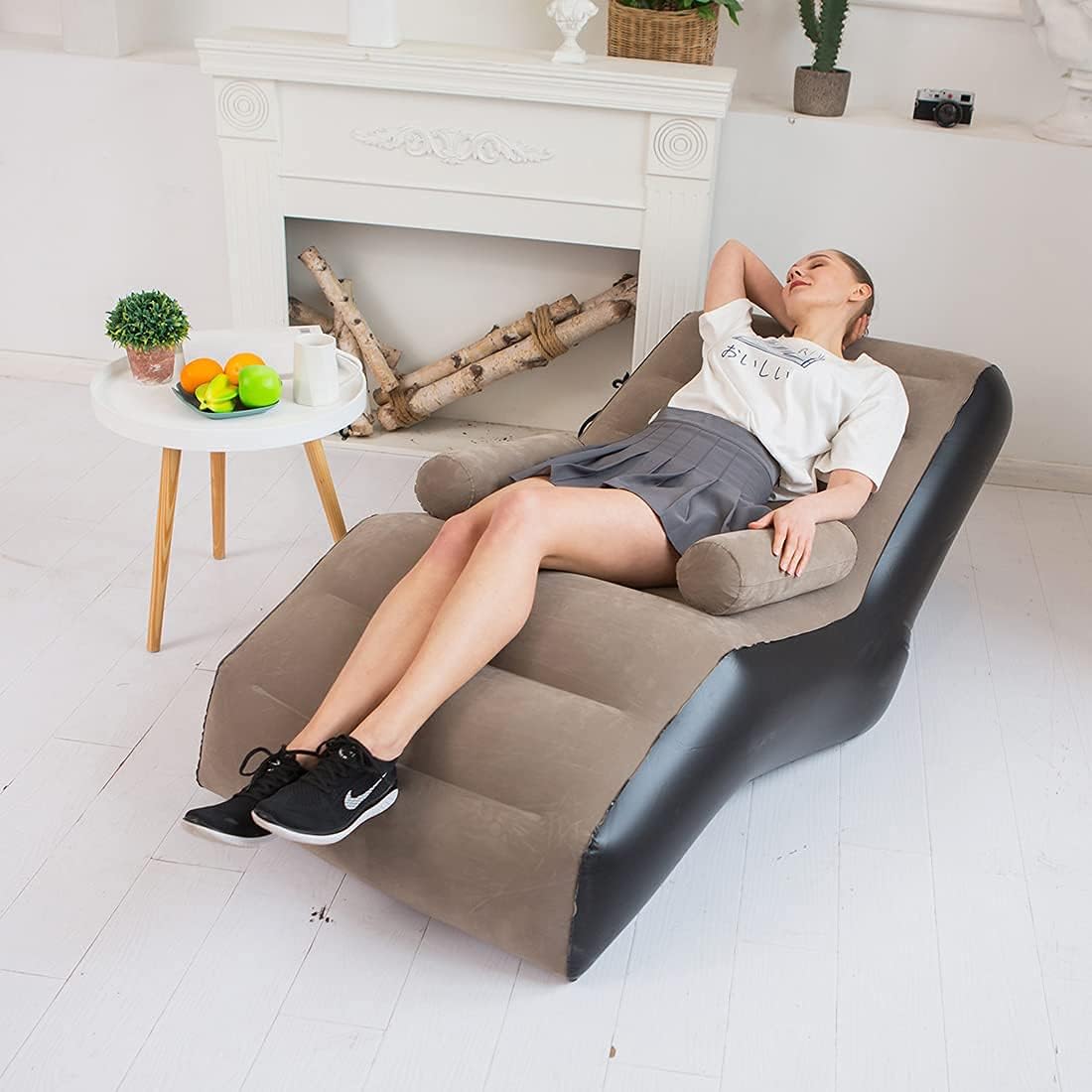 Folding Lazy Sofa,Inflatable L - Outdoor Furniture Lounge Chair 评论和价格