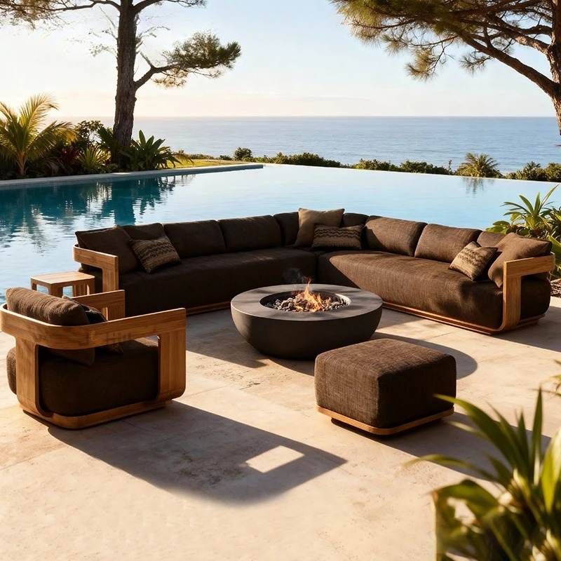 Sofa, with Waterproof UV-resis - Outdoor Furniture Teak 评论和价格