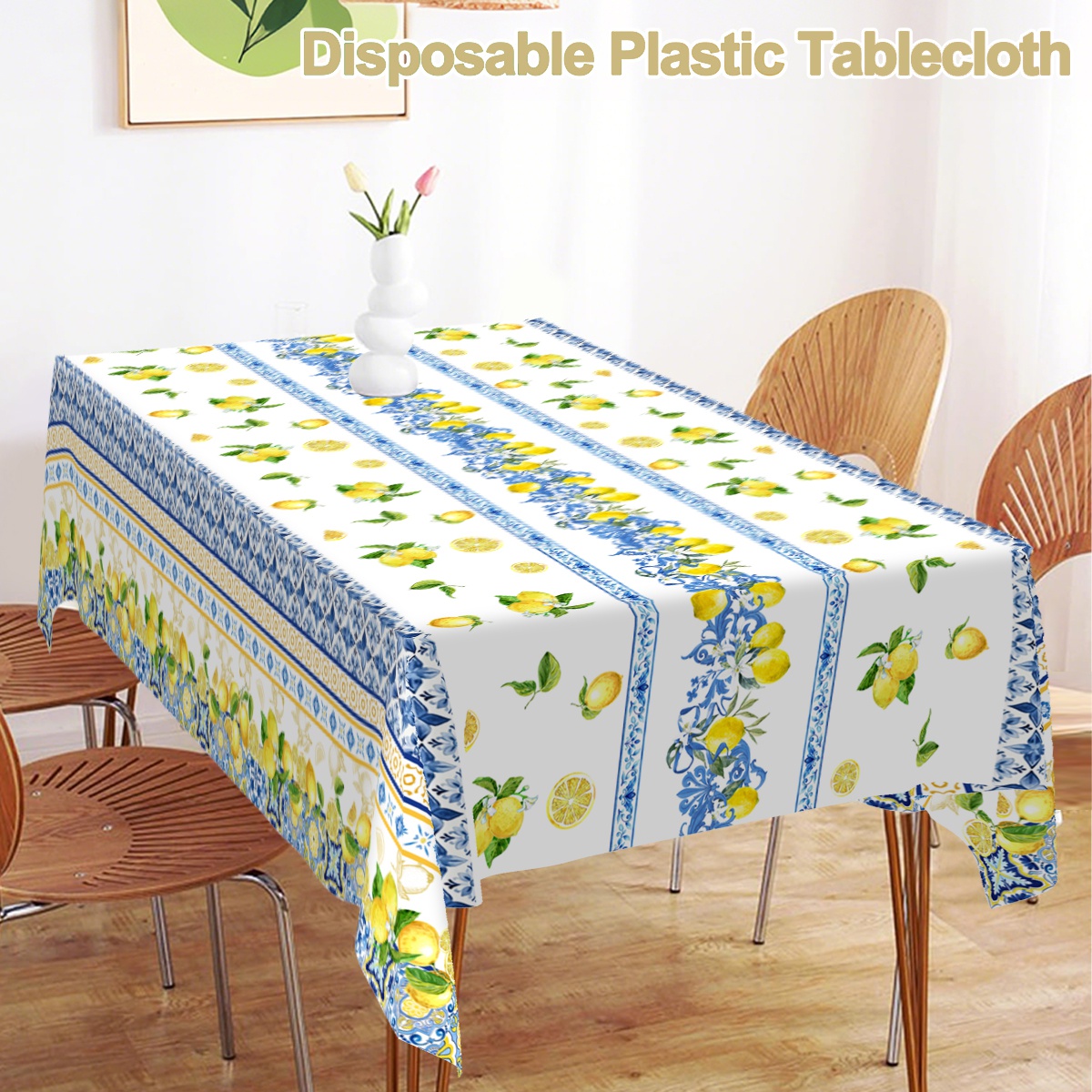 Yellow Lemon Stripe Rectangle  - Outdoor Furniture Yellow 评论和价格