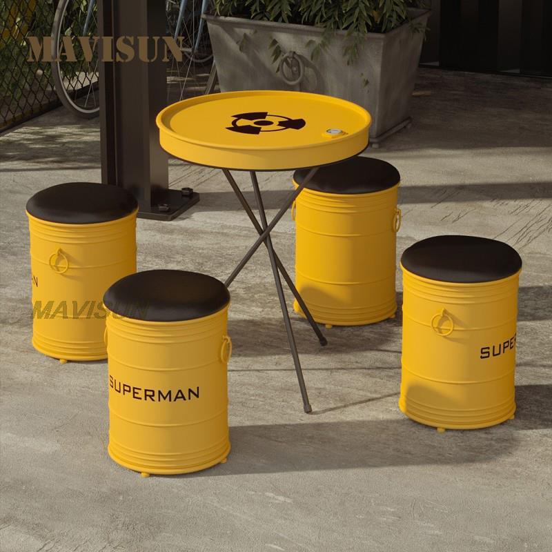 Creative Wrought Iron Oil Drum - Outdoor Furniture Oil 评论和价格
