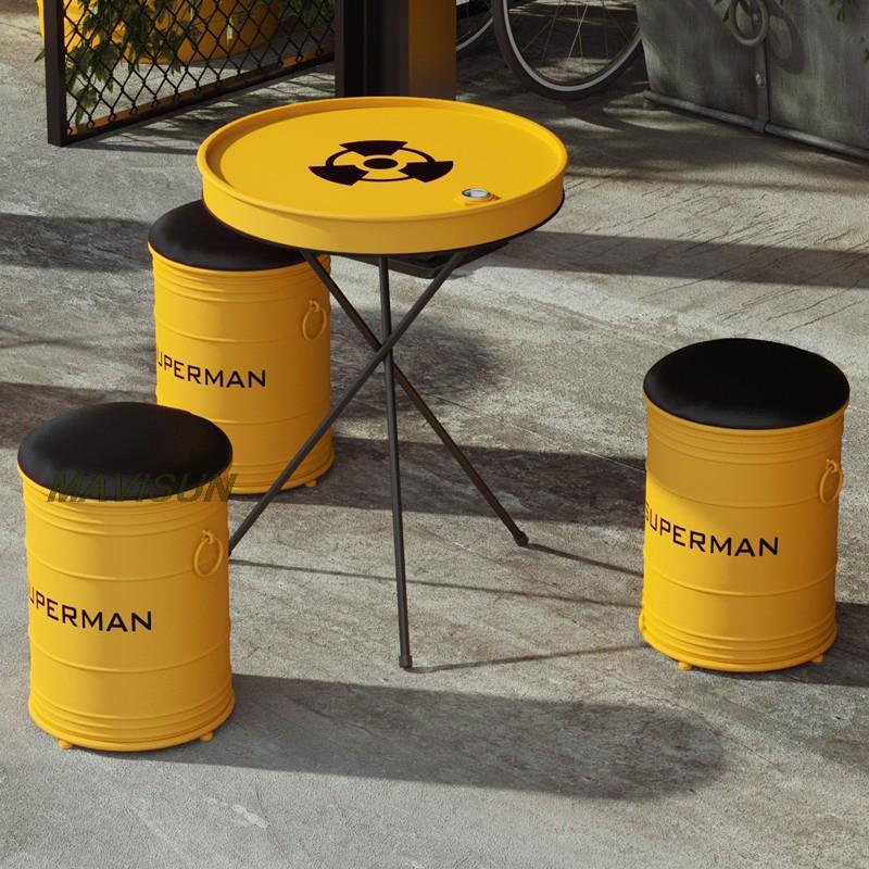 Creative Wrought Iron Oil Drum - Outdoor Furniture Oil 评论和价格