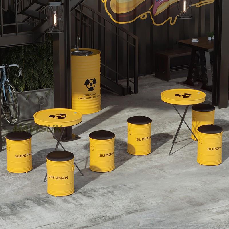 Creative Wrought Iron Oil Drum - Outdoor Furniture Oil 评论和价格