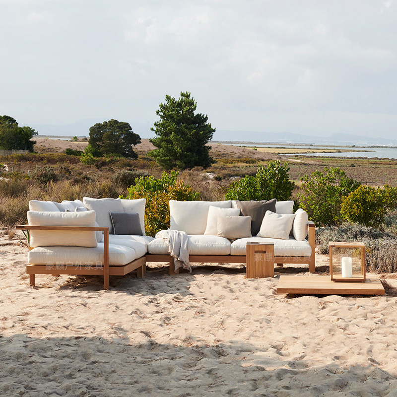 Outdoor Sofa Teak Set Courtyar - Outdoor Furniture Teak 评论和价格