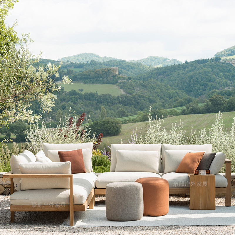 Outdoor Sofa Teak Set Courtyar - Outdoor Furniture Teak 评论和价格