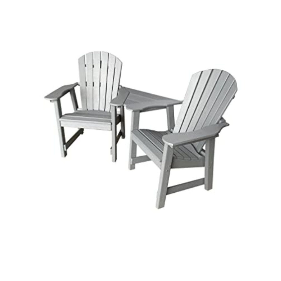2 Chair Dining Table Set - Pol - Outdoor Furniture Recycled Plastic 评论和价格