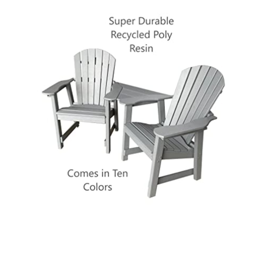 2 Chair Dining Table Set - Pol - Outdoor Furniture Recycled Plastic 评论和价格